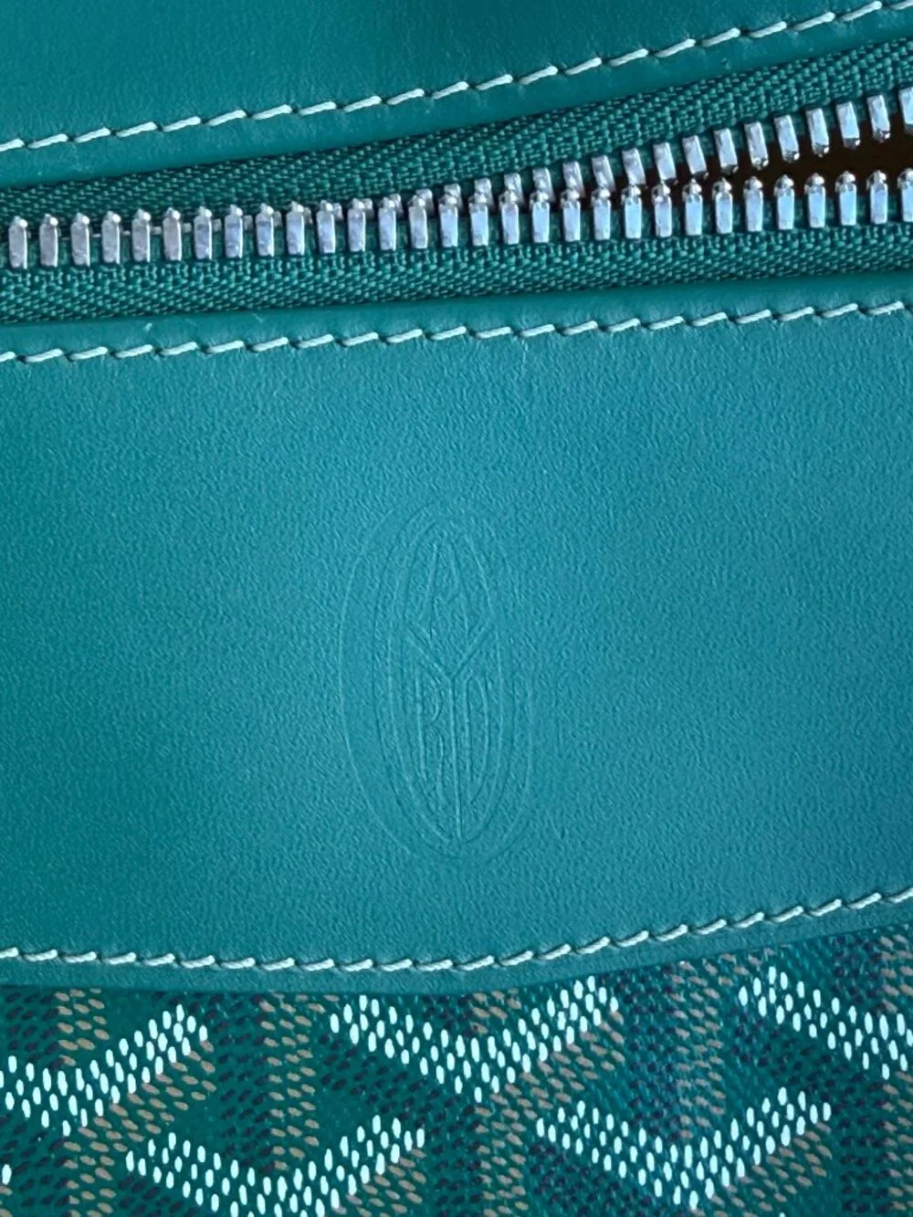Goyard Green Bowling 55 Duffel Bag